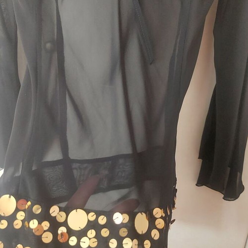 Lynne blouse transparent black like new, size S