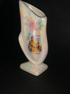 Vintage souvenir vase used from San Marino