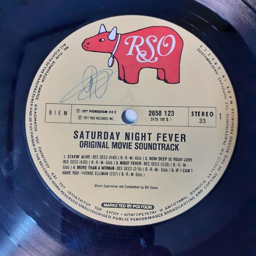 Saturday Night Fever vinyl record used, 1977 soundtrack
