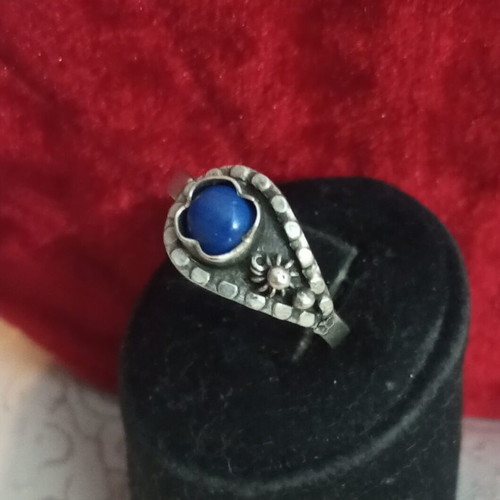 Silver ring 925 with Lapis Lazuli used by Aigner