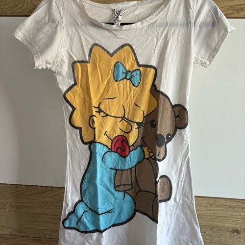 The Simpsons white long blouse used Bershka size S