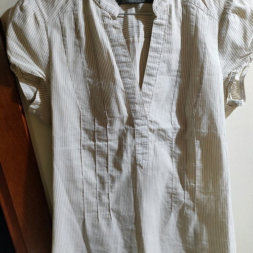Zara short-sleeve shirt like new, beige, size S