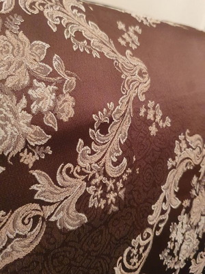 Small tablecloth, beige/brown, 90x55 cm