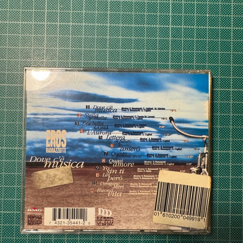 Eros Ramazzotti Dove C’e musica CD like new