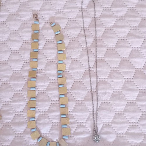 Necklaces from England used, set of 4, 1970-1980