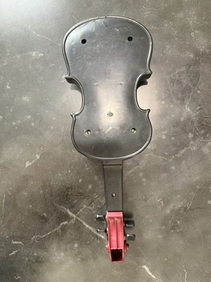 Mini burgundy violin toy