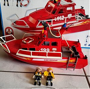 Playmobil Fire Rescue Boat with Pump 3128s3