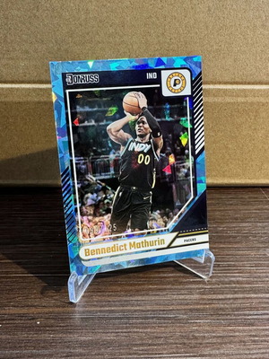 Bennedict Mathurin 2024-25 Donruss Blue Ice Crystals Prizm numbered card new