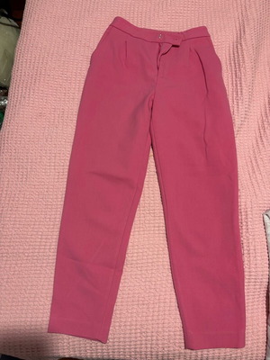 Γυναικείο παντελόνι Zara XS ροζ σαν καινούργιο