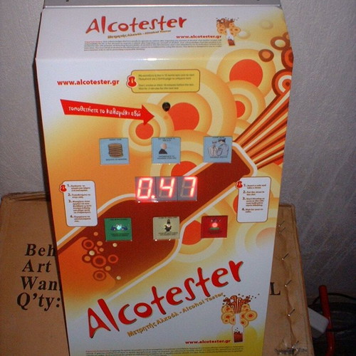 Alcotester automatic alcohol detection vending machine new