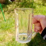 Löwenbräu collectible beer glasses used, pack of 2, 0.5L