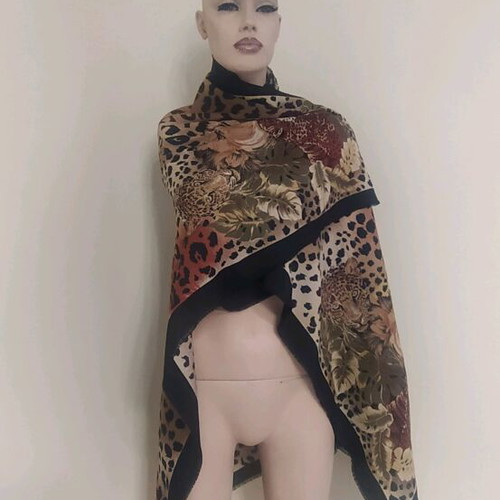 Leopard print pashmina new, scarf and pareo