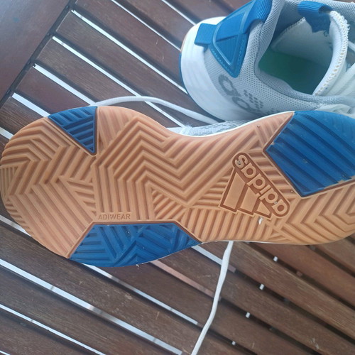 Adidas athletic shoes size 40 like new, white and blue