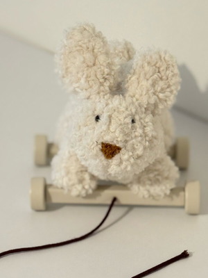 Children's plush dog with wheels Zara Home new