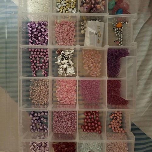 Box with various beads used