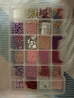 Box with various beads used
