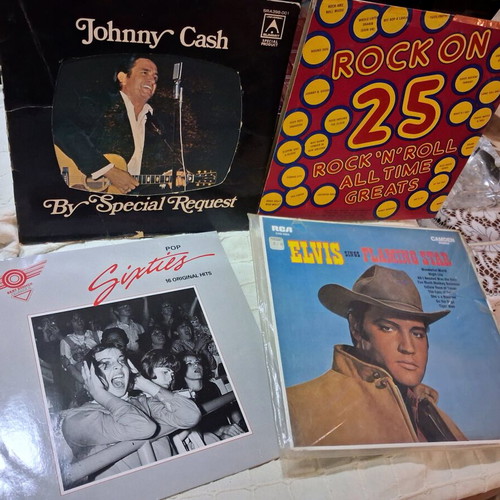 Vinyl records like new, 4 great collections from 70s and 80s