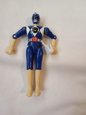 Power Ranger bleu Ranger collectible figure used, 12 cm