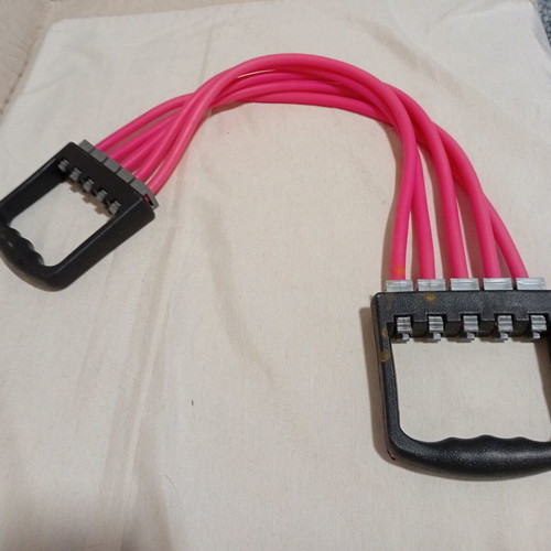 Elastic Chest Expander with Pink Bands like new