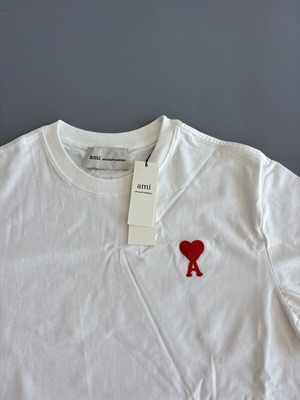 Ami white tee, size large