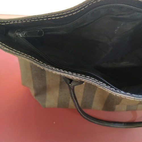 Shoulder bags like new, set of 2, canvas and synthetic