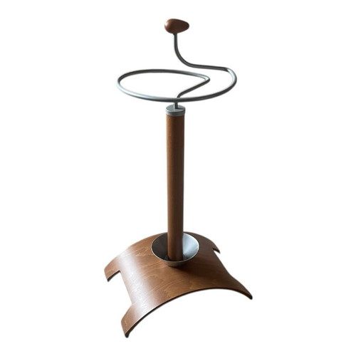 Metal umbrella stand with wood new