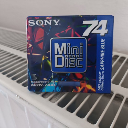 Sony MDW-74A1 MiniDisc Sapphire Blue sealed, new