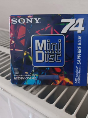 Sony MDW-74A1 MiniDisc Sapphire Blue sealed, new
