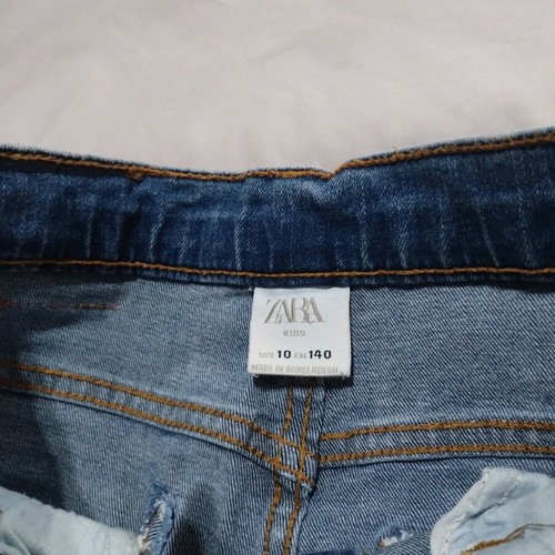 Jean Bermuda and Tshirt No 10 like new, blue