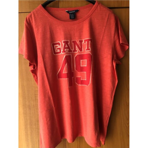 Gant orange-red cotton t-shirt M used