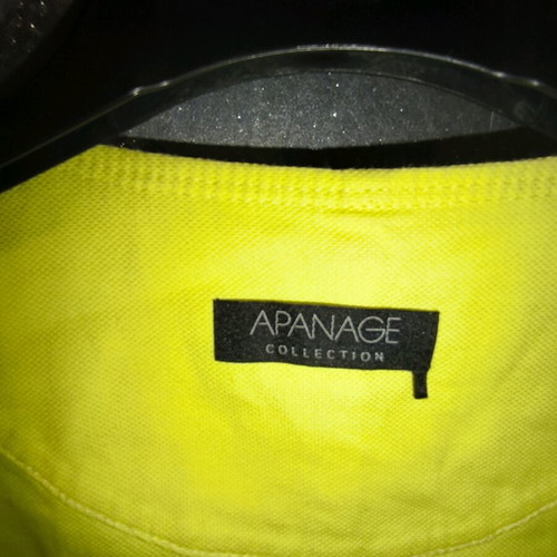 Apanage cropped jacket with puffed sleeves like new, yellow
