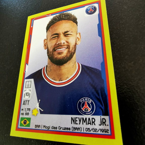 Neymar Jr Panini FOOT 2022 Sticker #358 PSG Brazil Original New