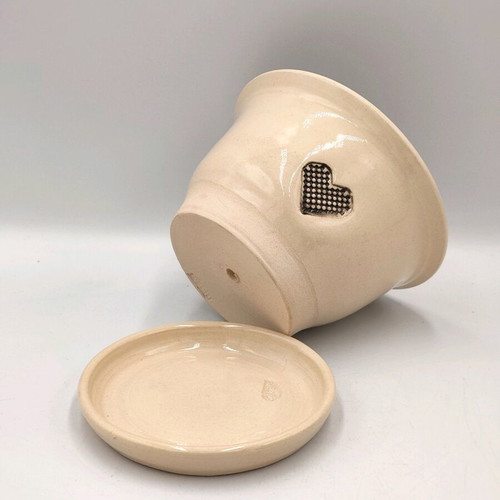 PetarPotery flower pot new, handmade, white clay