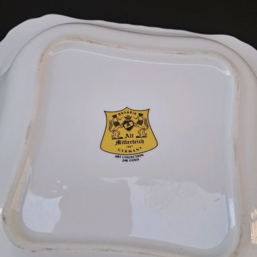 Bavaria Germany 24 Gold Deep Plate like new
