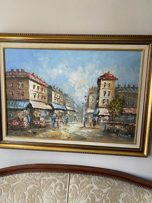 Painting like new, dimensions 1.10x0.87 m