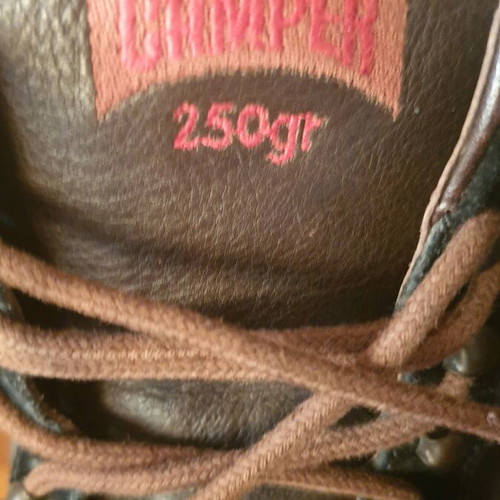 Camper boots used leather and suede brown size 37