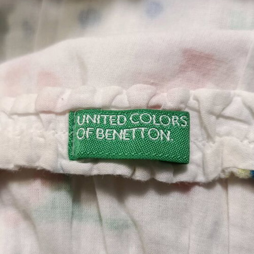 Girls' summer dress Benetton like new, floral, cotton