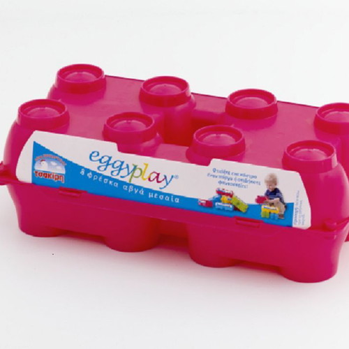Eggyplay egg holder new, set of 24 pieces with 8 soft eggs