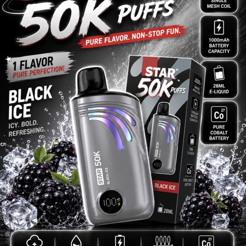 Q50 Star 50K Puffs Disposable Vape, 28ml Pink Lemonade