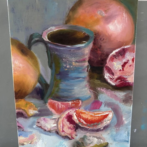 Oranges Original Artwork 30x40 cm Oil Painting on Canvas