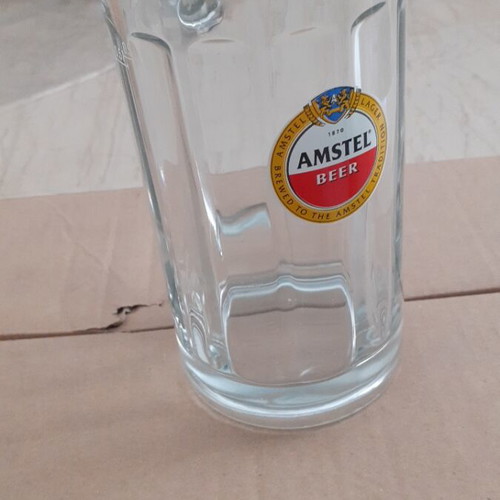 Amstel Beer Glasses set of 6, 500ml, new