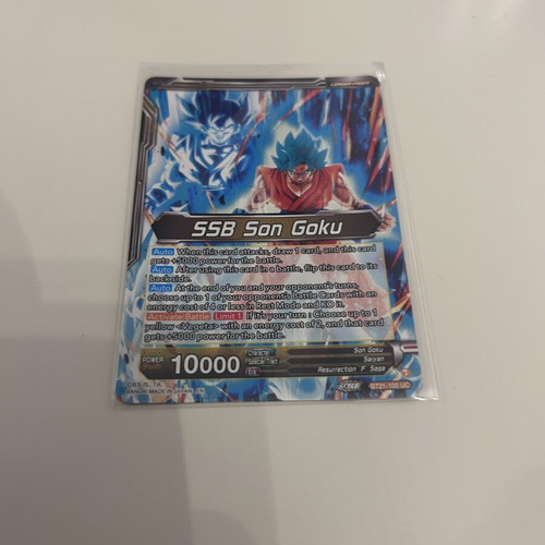 Dragon Ball trading card game leader card SSB Son Goku