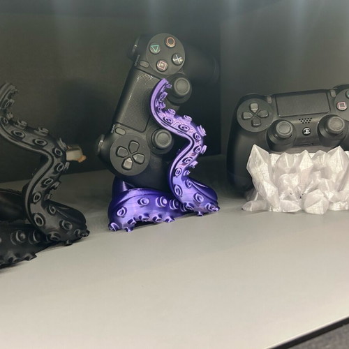 Gaming Controller Stand Octopus Design 3D Printed New with NFC