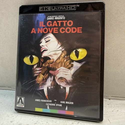 Dario Argento The Cat o Nine Tails 4K UHD Blu-Ray with English subtitles