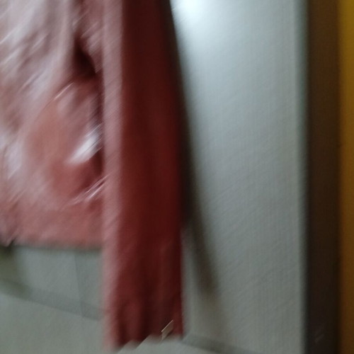 Leather jacket WE WOMEN used, size M 38-40, red