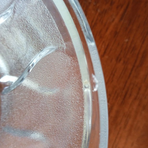 Glass bowls like new, set of two, 13 cm diameter