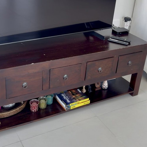 TV furniture used, solid wood, dimensions 150x50x50 cm