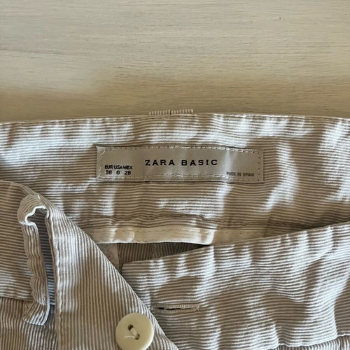 Zara Basic women's pants like new, size 38, grey-beige