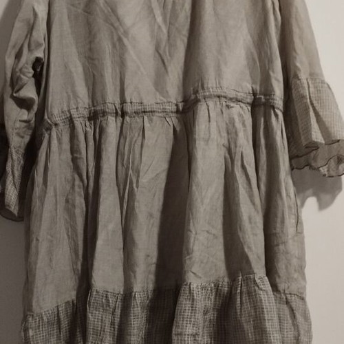 Women's shirt linen with cotton like new, gray, size L