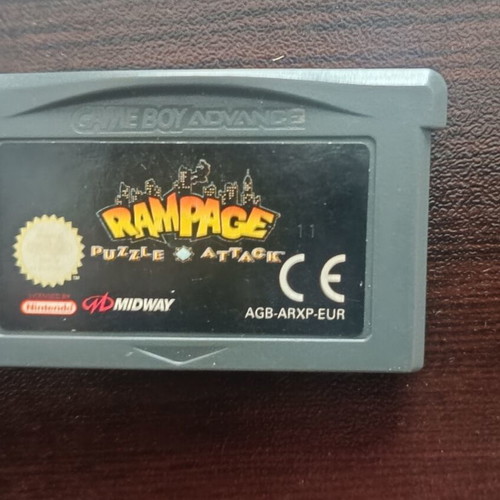 Rampage Puzzle Attack Game Boy Advance cartridge like new